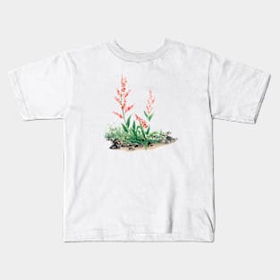 January 17th birthday flower Kids T-Shirt